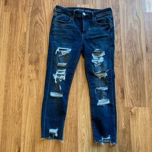AE Next Level Stretch Distressed cutoff Jegging